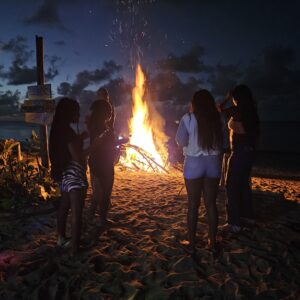 Burning Flames Beach Bonfire Experience